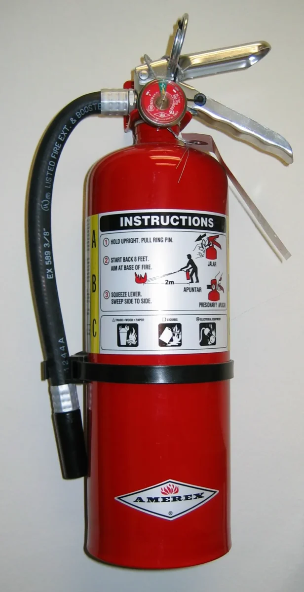 how to clean fire extinguisher residue from your grill